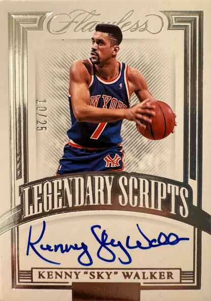 2021 Panini Flawless Autograph /25 Kenny Sky Walker #LSC-KSW New York Knicks