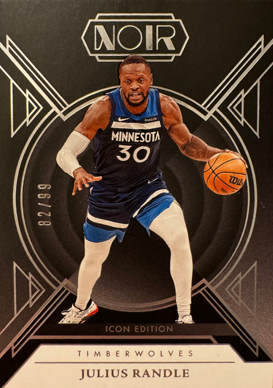 2024 Panini Noir Julius Randle /99 #95 Minnesota Timberwolves
