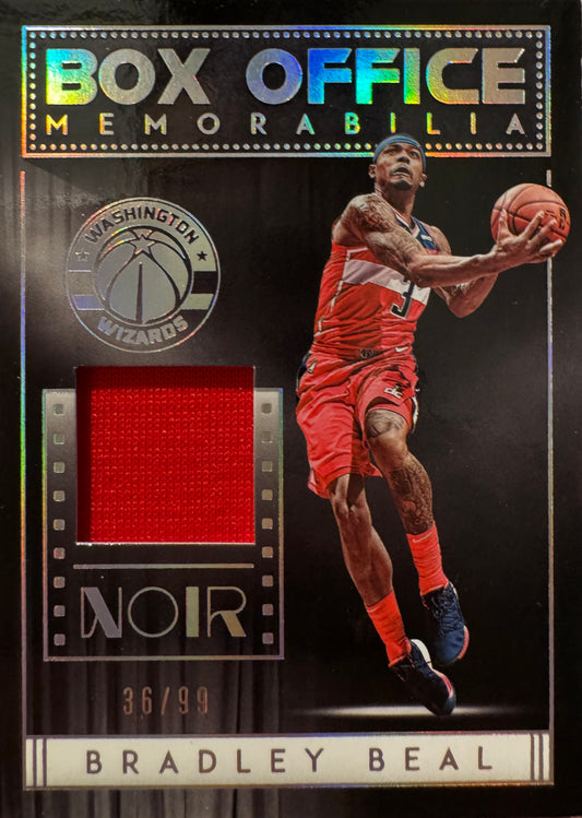 2018 Panini Noir Patch /99 Bradley Beal #BX-BBL Washington Wizards