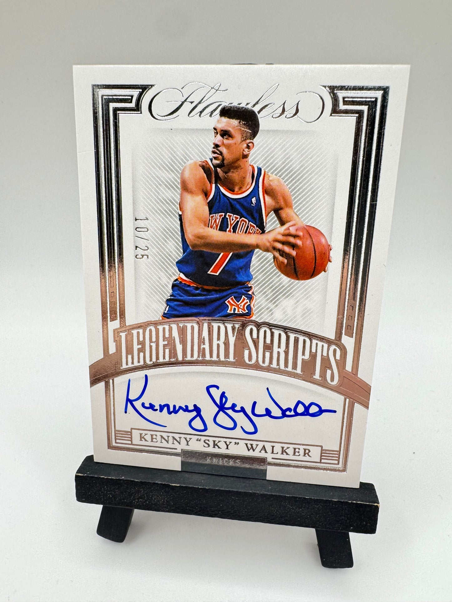 2021 Panini Flawless Autograph /25 Kenny Sky Walker #LSC-KSW New York Knicks