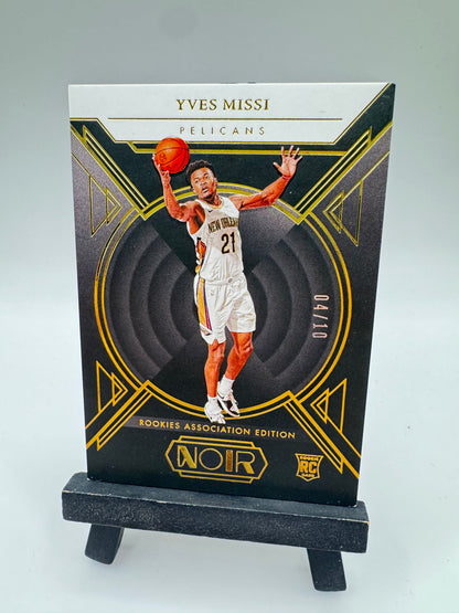 2024 Panini Noir Yves Missi RC /10 #145 New Orleans Pelicans