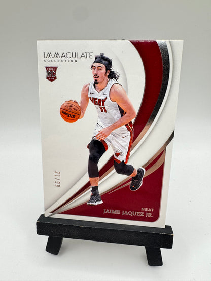 2023 Panini Immaculate Jaime Jaquez RC /99 #19 Miami Heat