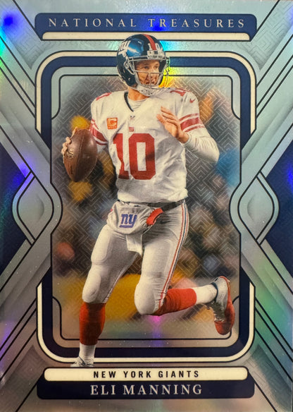 2024 Panini National Treasures SP Silver /35 Eli Manning #75 New York Giants