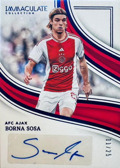 2023 Panini Immaculate Autograph Blue /25 Borna Sosa #SI-BS Ajax