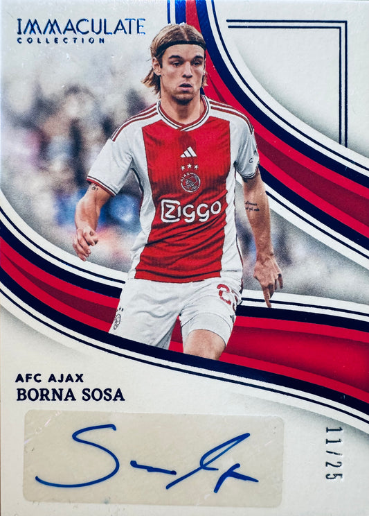 2023 Panini Immaculate Autograph Blue /25 Borna Sosa #SI-BS Ajax