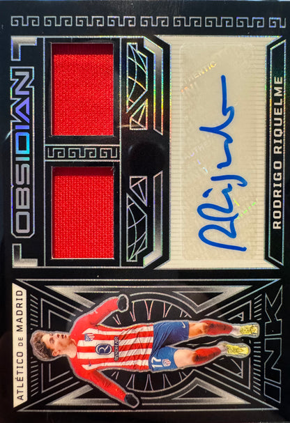 2023 Panini Obsidian Patch Autograph Rodrigo Riquelme /199 #DJ-RR Atletico Madrid