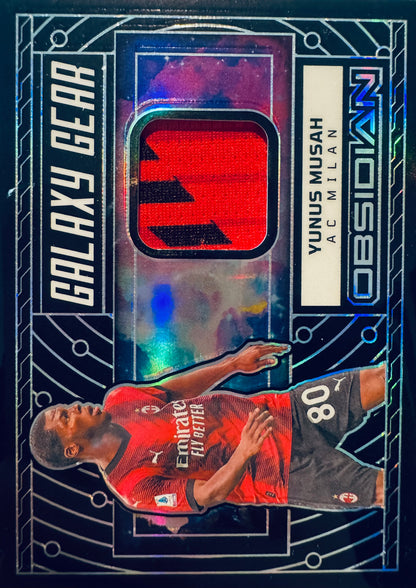 2023 Panini Obsidian Galaxy Gear Patch Yunus Musah /199 #GG-YM AC Milan