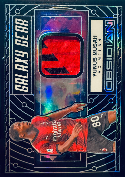 2023 Panini Obsidian Galaxy Gear Patch Yunus Musah /199 #GG-YM AC Milan