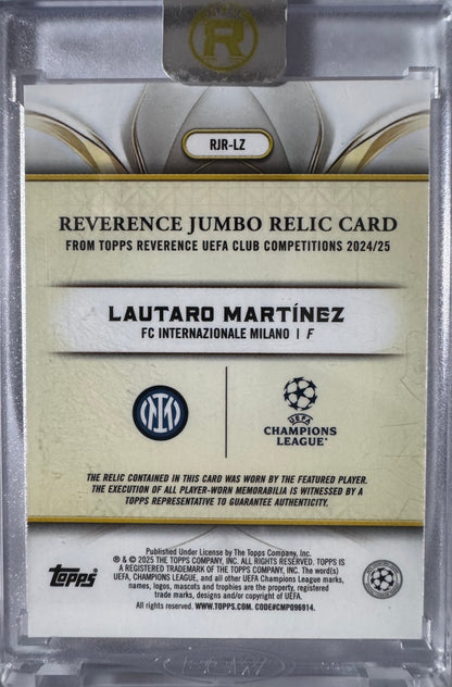 2024 Topps Reverence Patch /25 Lautaro Martinez #RJR-LZ Inter Milan