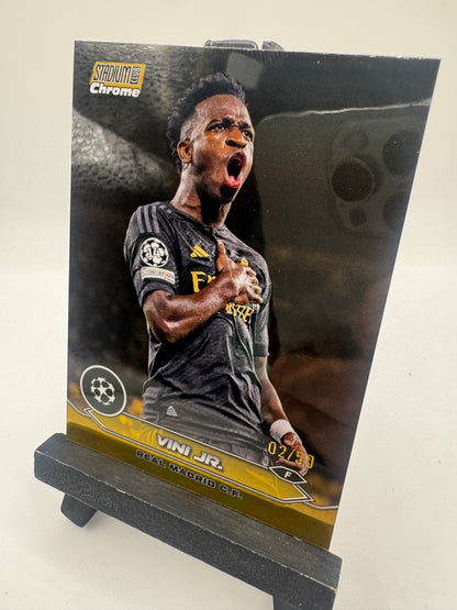 2024 Topps Chrome Stadium Club Gold /50 Vini Jr #71 Real Madrid