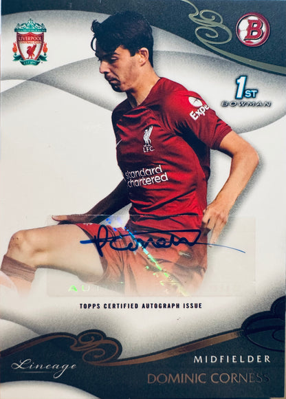 2022 Topps Lineage 1st Bowman Autograph Dominic Corness #AU-DC Liverpool