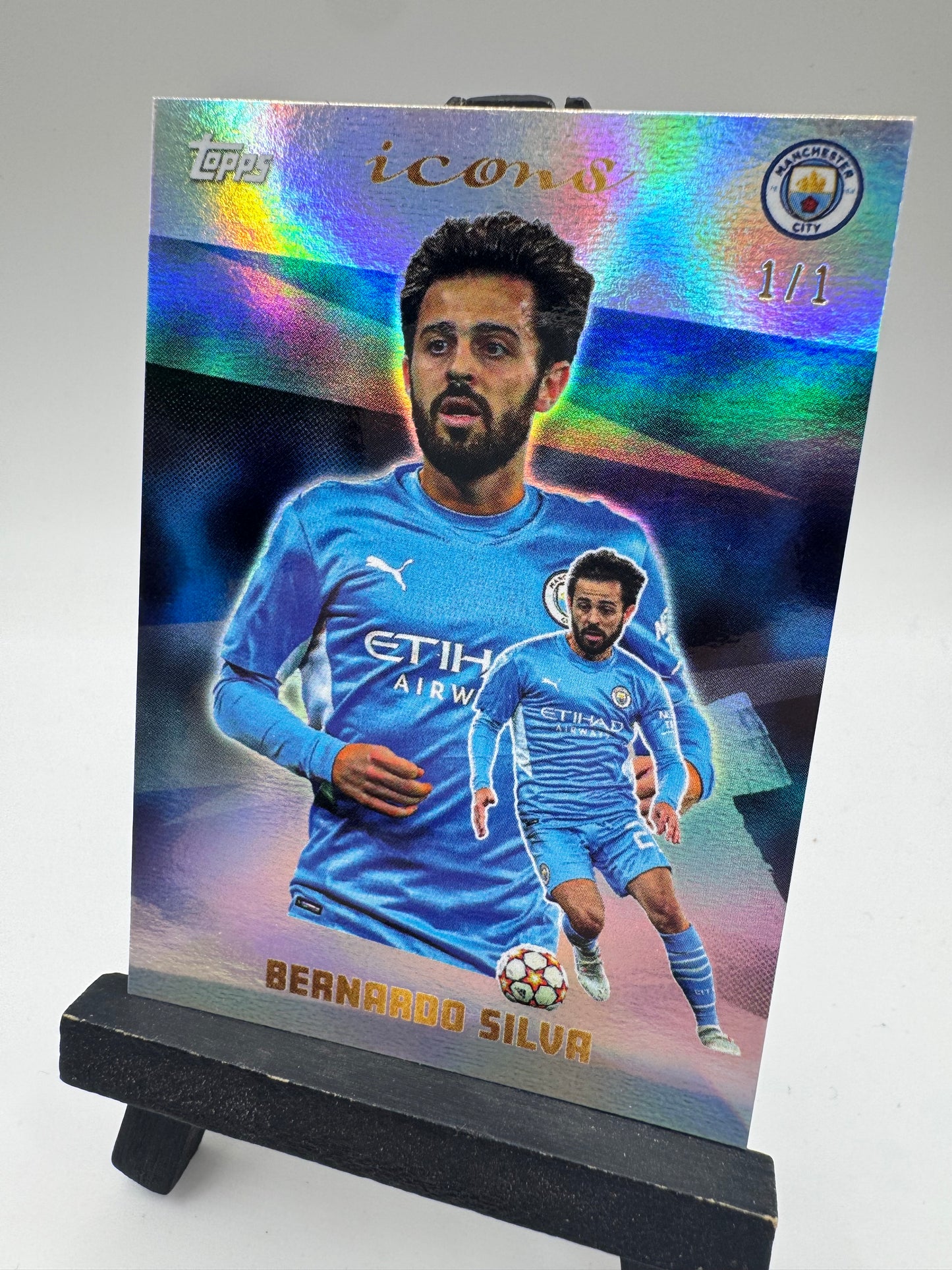 2021 Topps Icons Manchester City Bernardo Silva 1/1