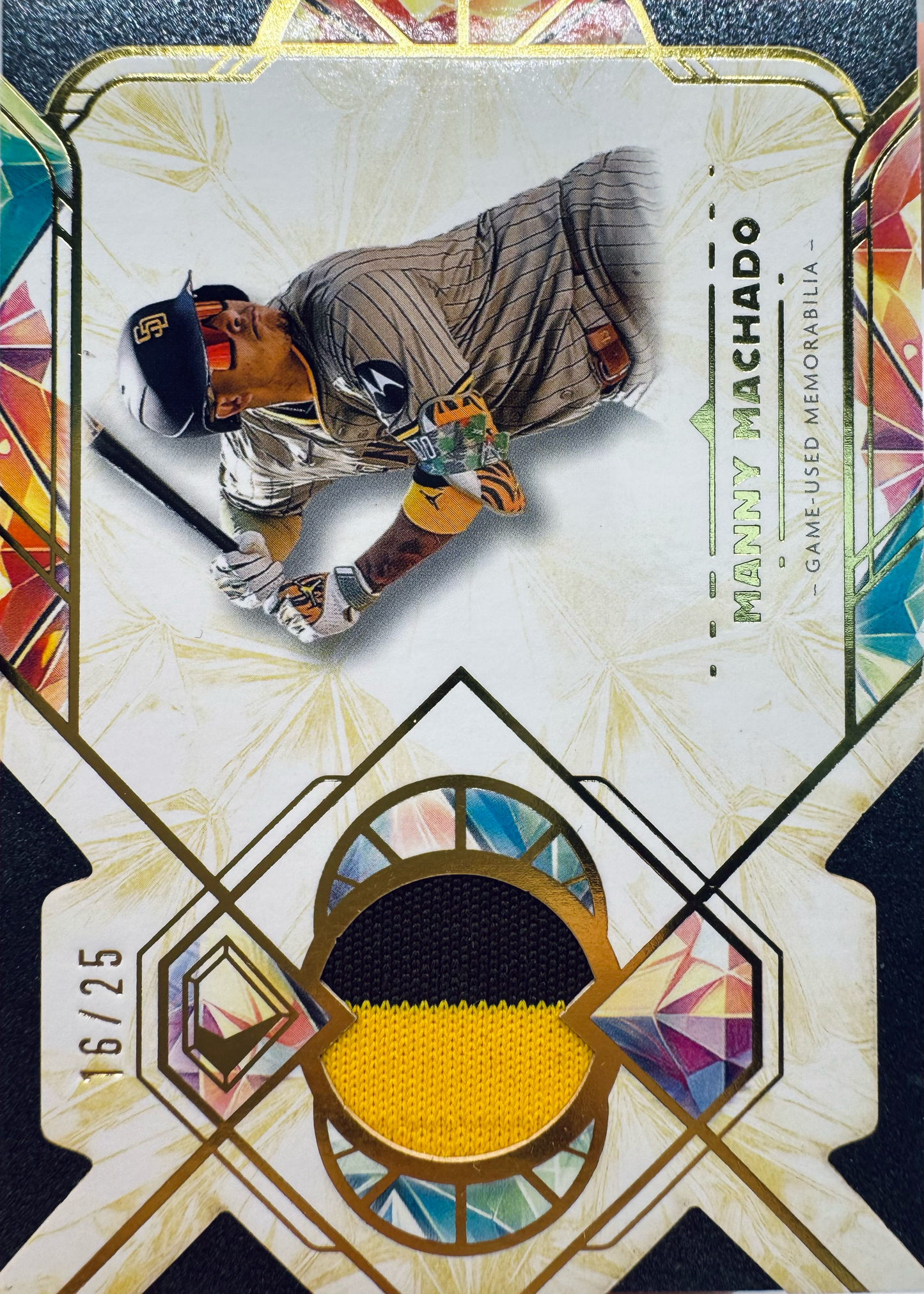 2025 Topps Diamond Icons Manny Machado Game Worn Patch /25 #SPR-MM San Diego Padres