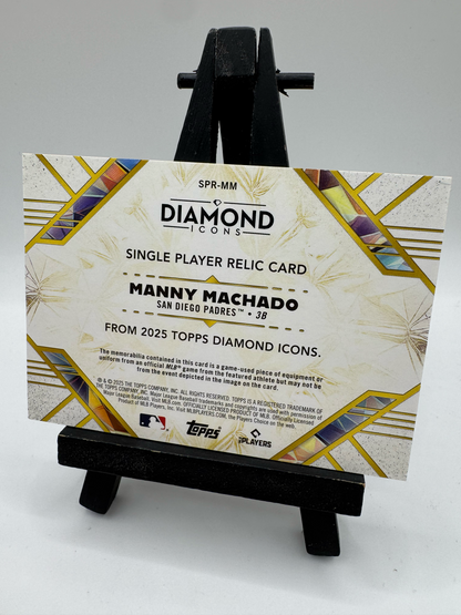 2025 Topps Diamond Icons Manny Machado Game Worn Patch /25 #SPR-MM San Diego Padres