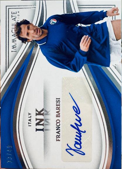 2023 Panini Immaculate Franco Baresi Auto /49 #IK-FB Italy