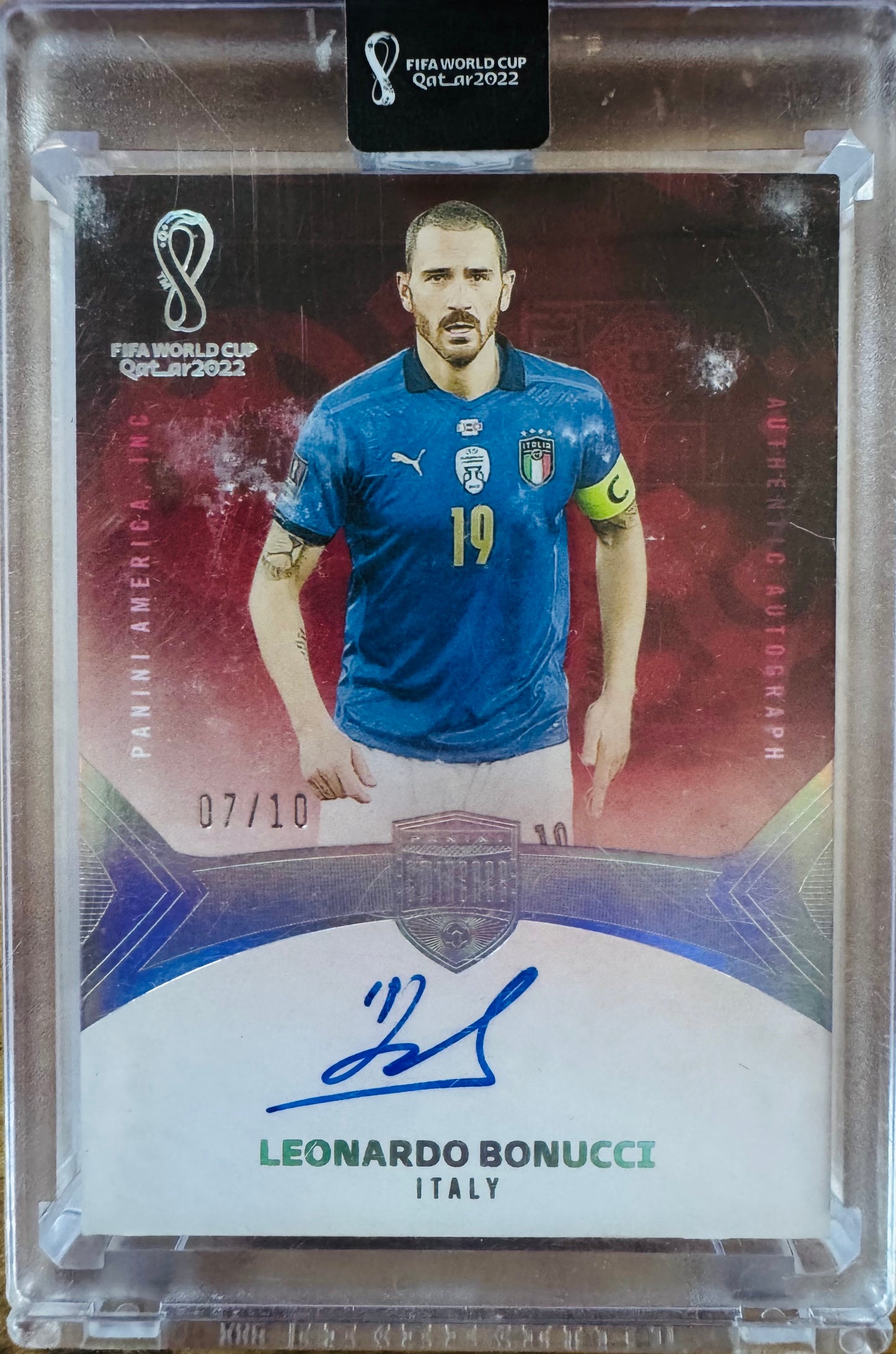 2022 Panini Eminence World Cup Leonardo Bonucci Auto /10 #41 Italy