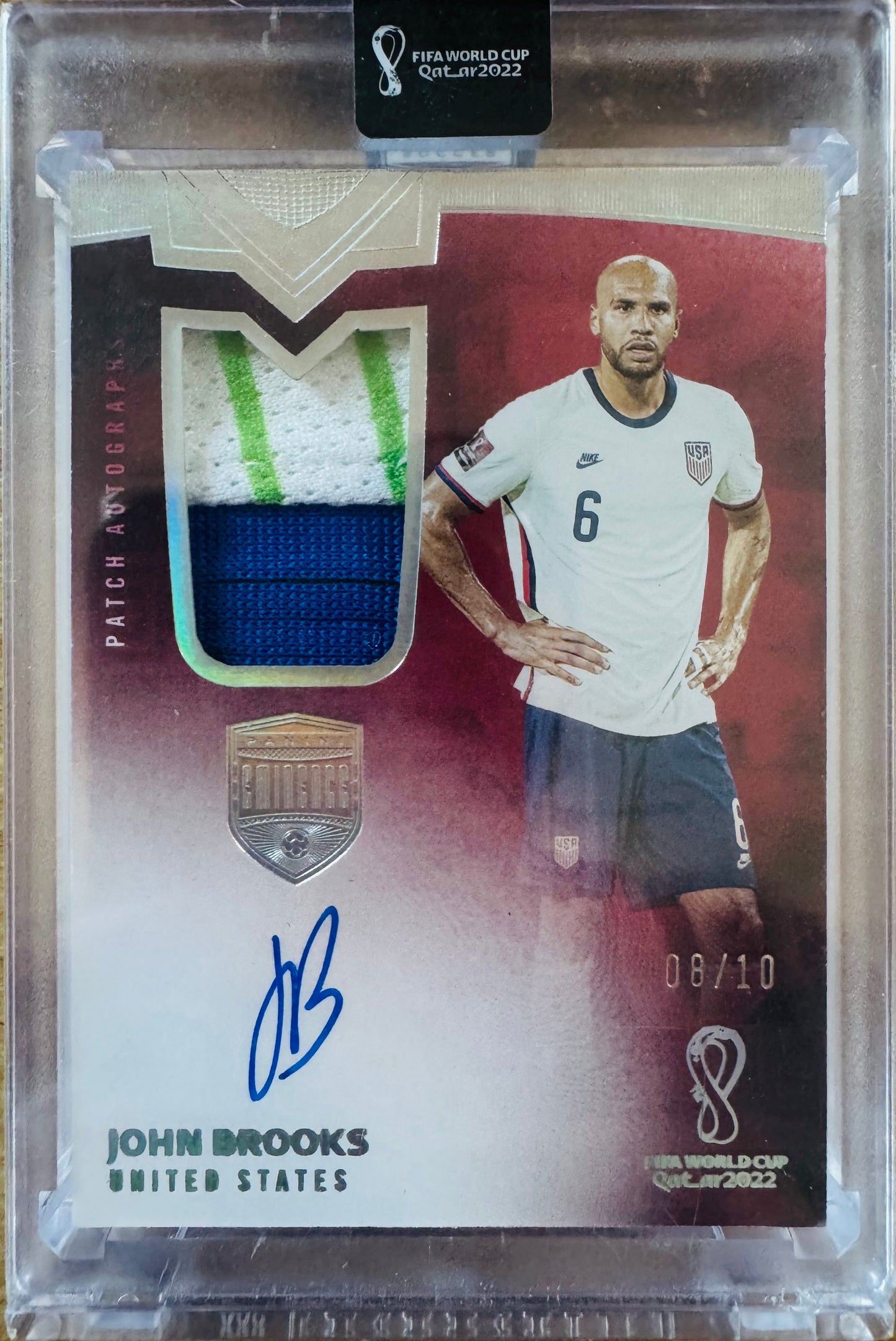 2022 Panini Eminence World Cup Patch Auto John Brooks /10 #PA-JBR USA