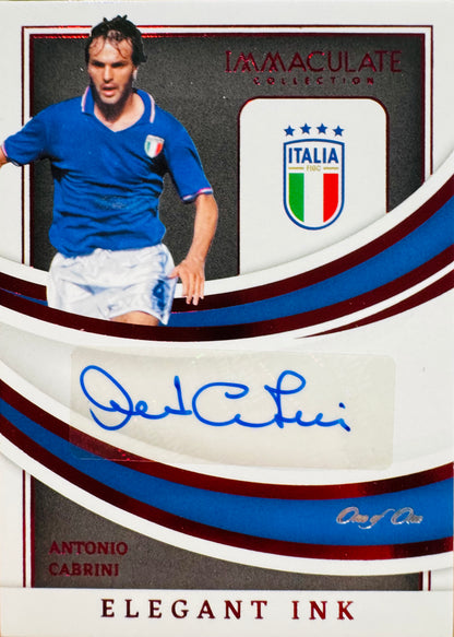 2022 Panini Immaculate Elegant Ink Antonio Cabrini Auto 1/1 #EI-CAB Italy