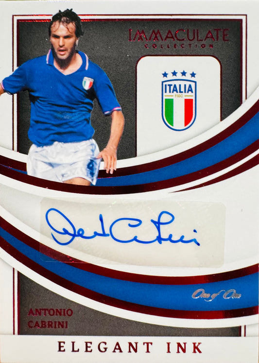 2022 Panini Immaculate Elegant Ink Antonio Cabrini Auto 1/1 #EI-CAB Italy