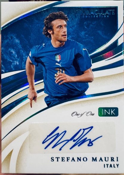 2020 Panini Immaculate Ink Stefano Mauri Auto 1/1 #I-SMA Italy