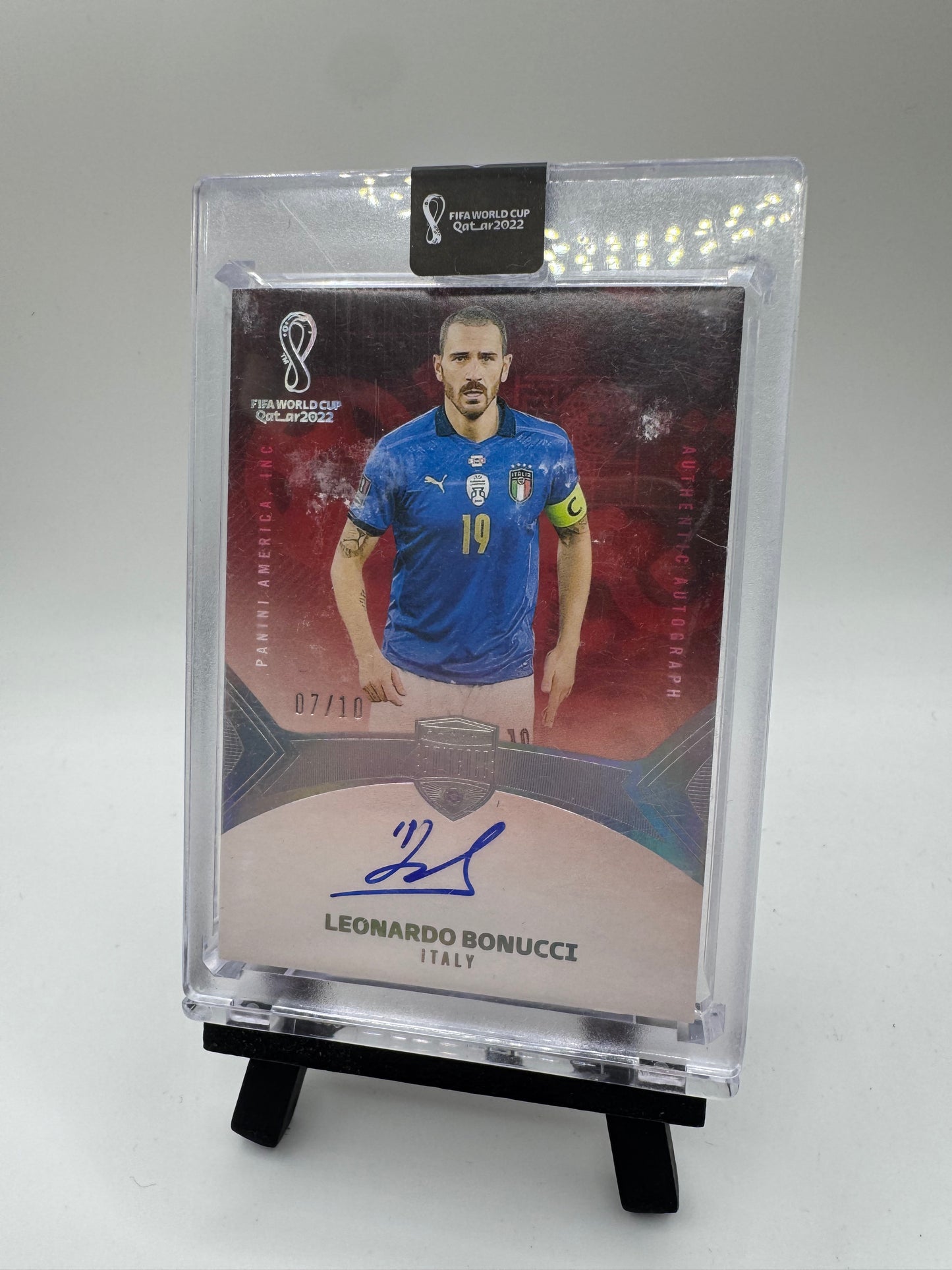 2022 Panini Eminence World Cup Leonardo Bonucci Auto /10 #41 Italy