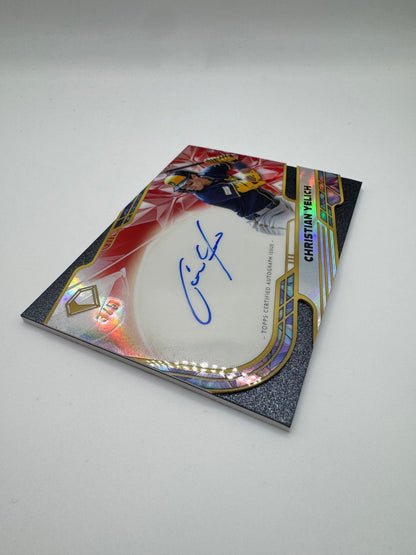 2025 Topps Diamond Icons Autograph Red Refractor /5 Christian Yelich #ACC-CY Milwaukee Brewers