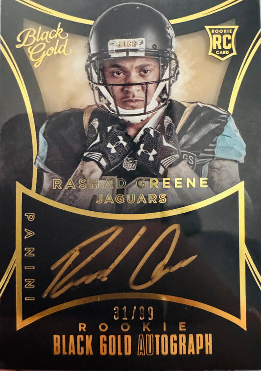 2015 Panini Black Gold RC Auto /99 Rashad Greene #RAU-RG Jacksonville Jaguars