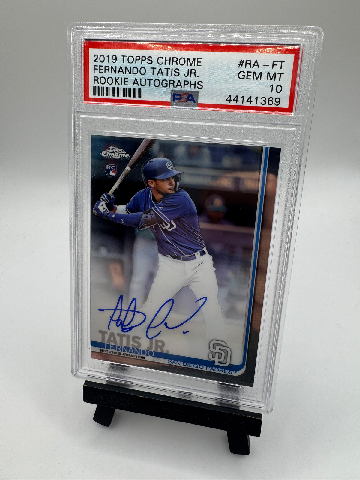 2019 Topps Chrome RC Auto PSA 10 Fernando Tatis Jr. #RA-FT San Diego Padres