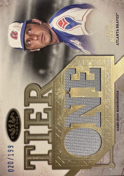 2024 Topps Tier One Relic used Phil Niekro #T1RD-PN Atlanta Braves