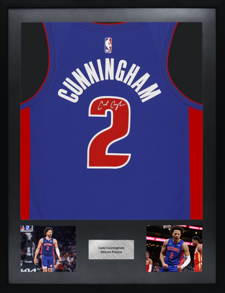Detroit Pistons Nike Swingman Trikot signiert von Cade Cunningham (Fanatics)