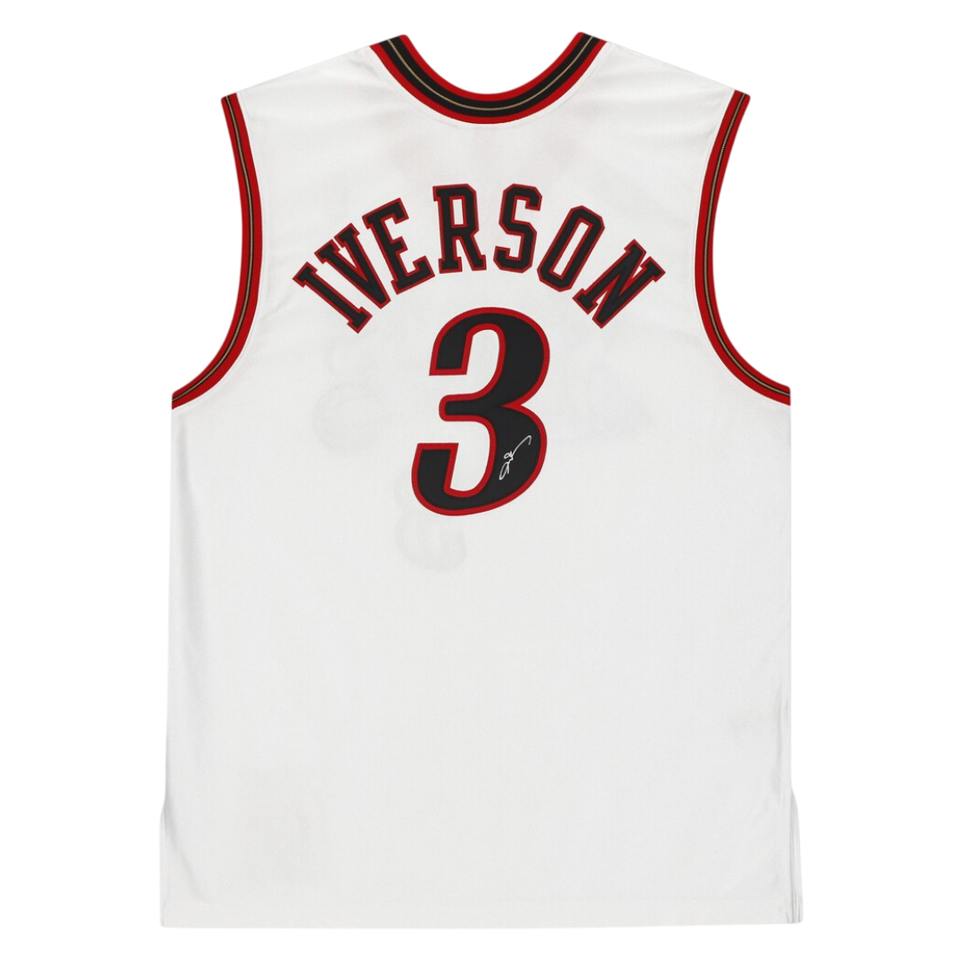 Maillot Nike NBA Philadelphie Sixers signé par Allen Iverson (JSA)