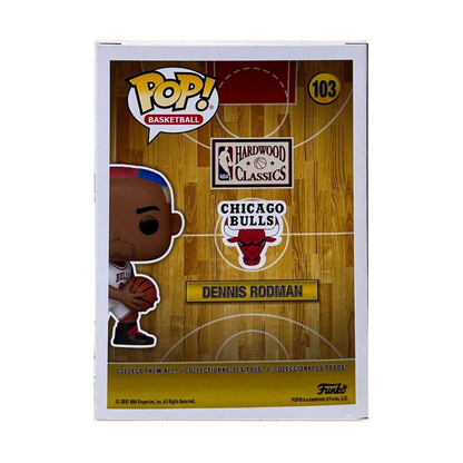 Funko Pop NBA signé par Dennis Rodman Chicago Bulls (PSA)