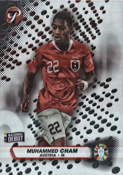 2023 Topps Pristine Road To Euro 2024 Muhammed Cham National Debut #5 Austria