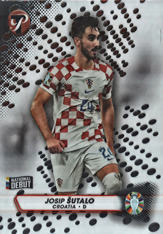 2023 Topps Pristine Road To Euro 2024 Josip Šutalo National Debut #17 Croatia