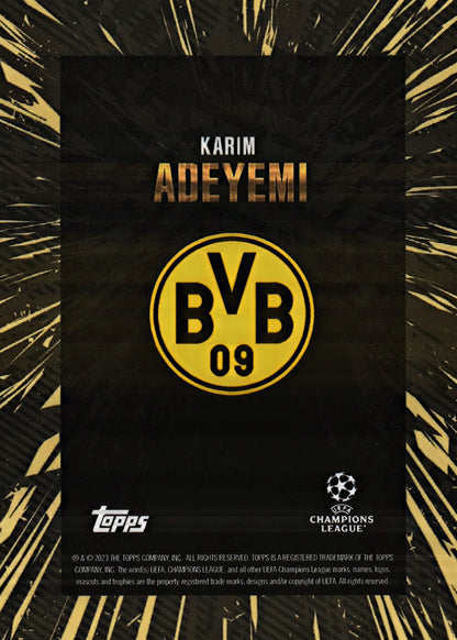 2023 Topps Gold x Whip UCC Karim Adeyemi Borussia Dortmund