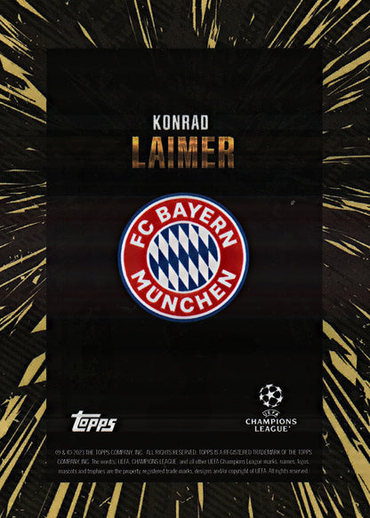 2023 Topps Gold x Whip UCC Konrad Laimer FC Bayern Munchen