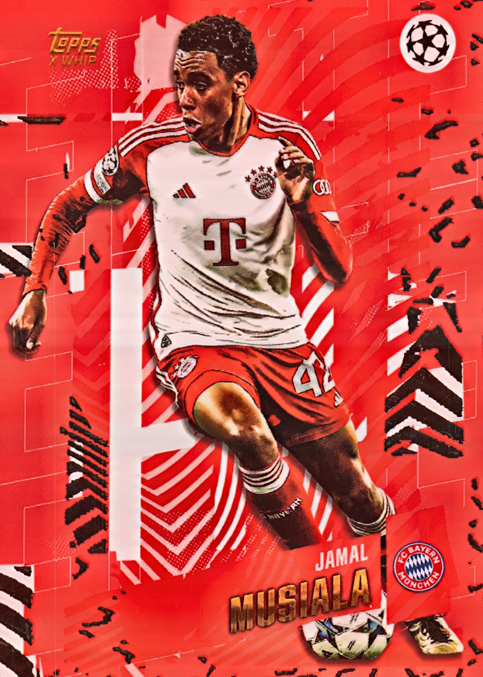 2023 Topps Gold x Whip UCC Elite Jamal Musiala FC Bayern Munchen