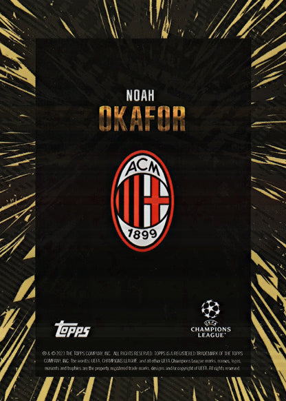 2023 Topps Gold x Whip UCC Elite Gold Noah Okafor A.C. Milan