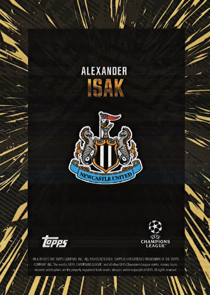 2023 Topps Gold x Whip UCC Gold Alexander Isak Newcastle United