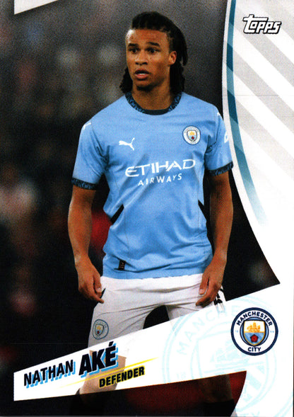 2024 Topps Blue Moon Manchester City Nathan Ake #4 Manchester City