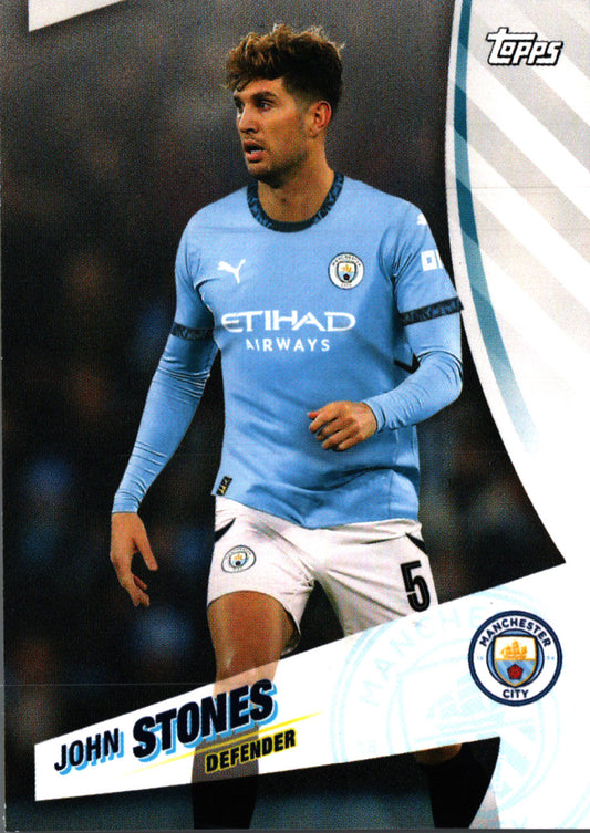 2024 Topps Blue Moon Manchester City John Stones #5 Manchester City