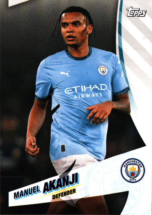 2024 Topps Blue Moon Manchester City Manuel Akanji #6 Manchester City