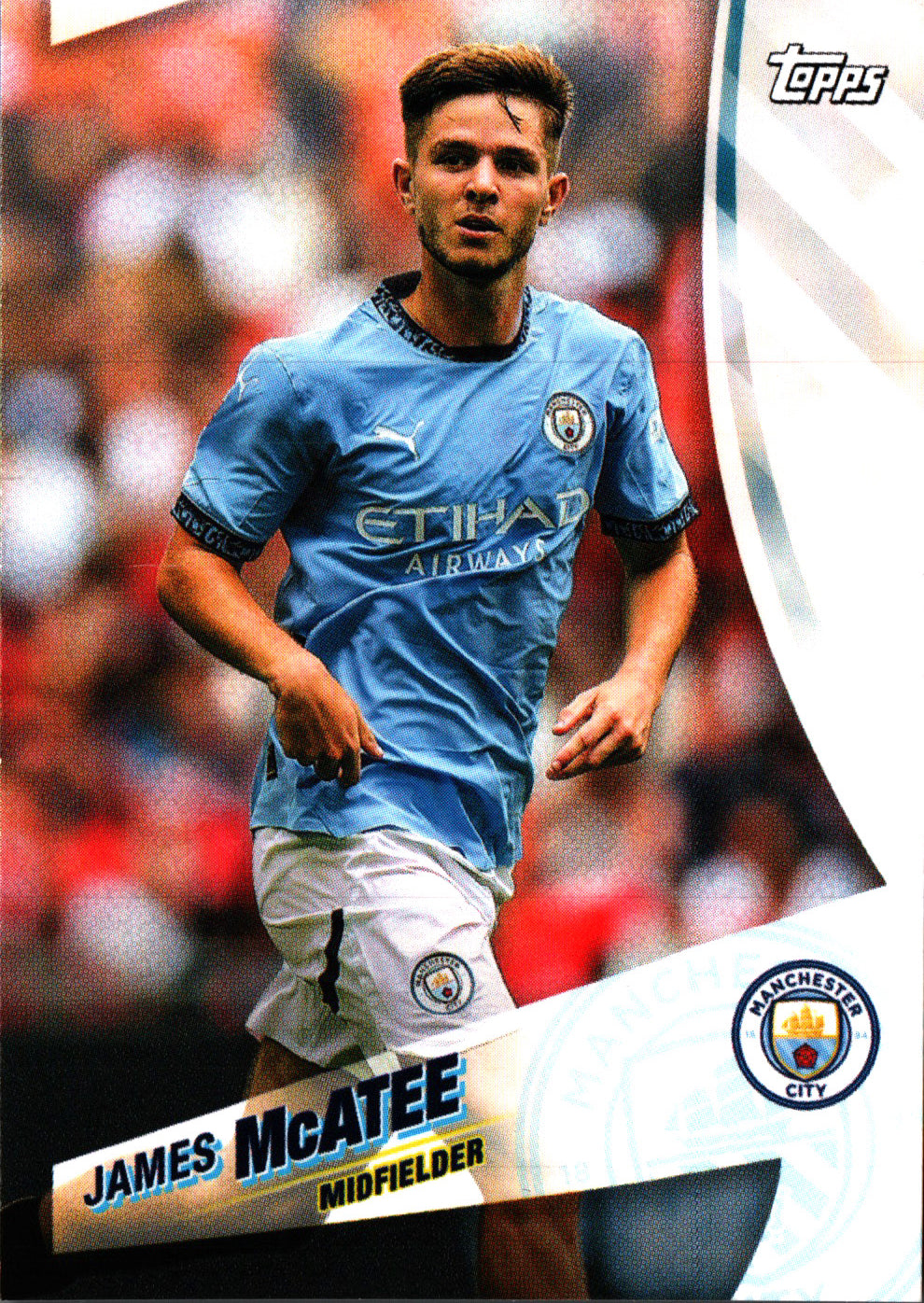 2024 Topps Blue Moon Manchester City James McAtee #10 Manchester City