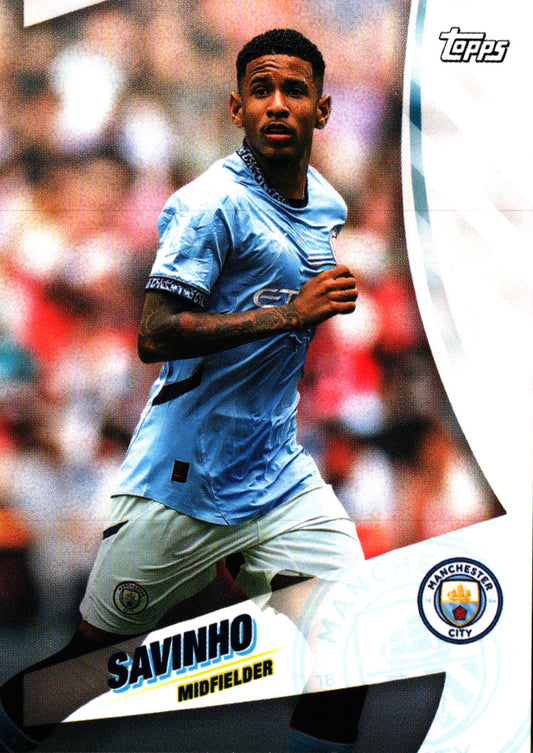 2024 Topps Blue Moon Manchester City Savinho #11 Manchester City