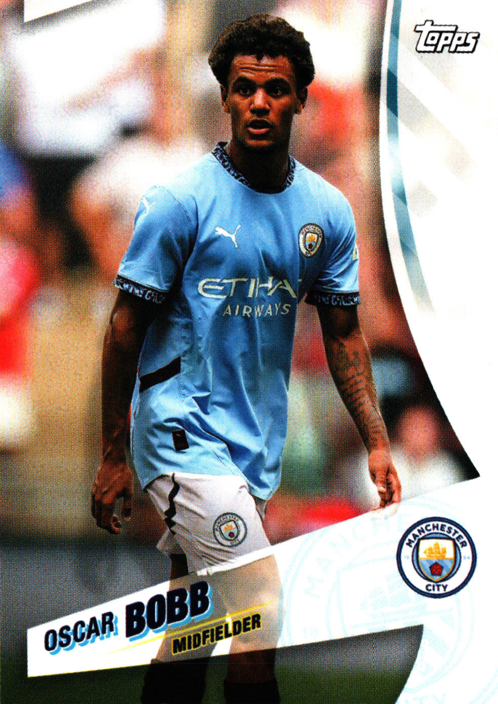 2024 Topps Blue Moon Manchester City Oscar Bobb #18 Manchester City