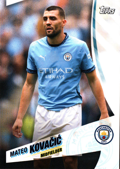 2024 Topps Blue Moon Manchester City Mateo Kovacic #19 Manchester City