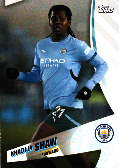 2024 Topps Blue Moon Manchester City Khadija Shaw #30 Manchester City WFC