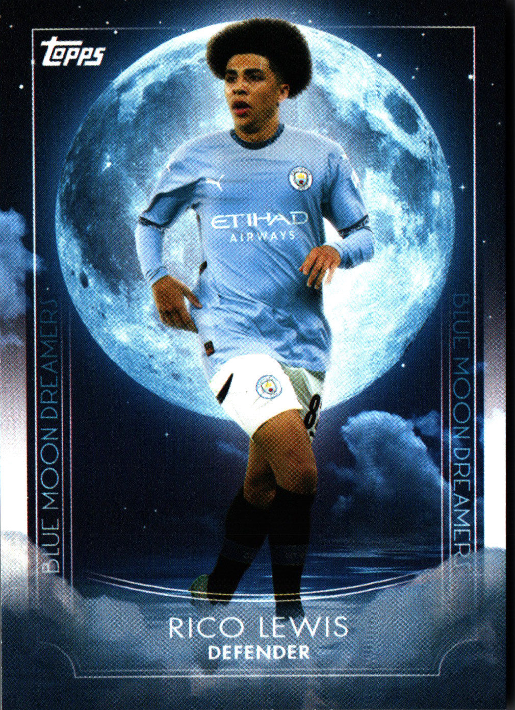 2024 Topps Blue Moon Manchester City Rico Lewis Dreamers #31 Manchester City
