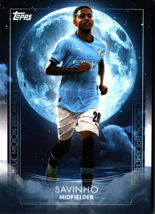 2024 Topps Blue Moon Manchester City Savinho Dreamers #33 Manchester City
