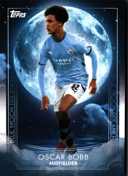 2024 Topps Blue Moon Manchester City Oscar Bobb Dreamers #34 Manchester City